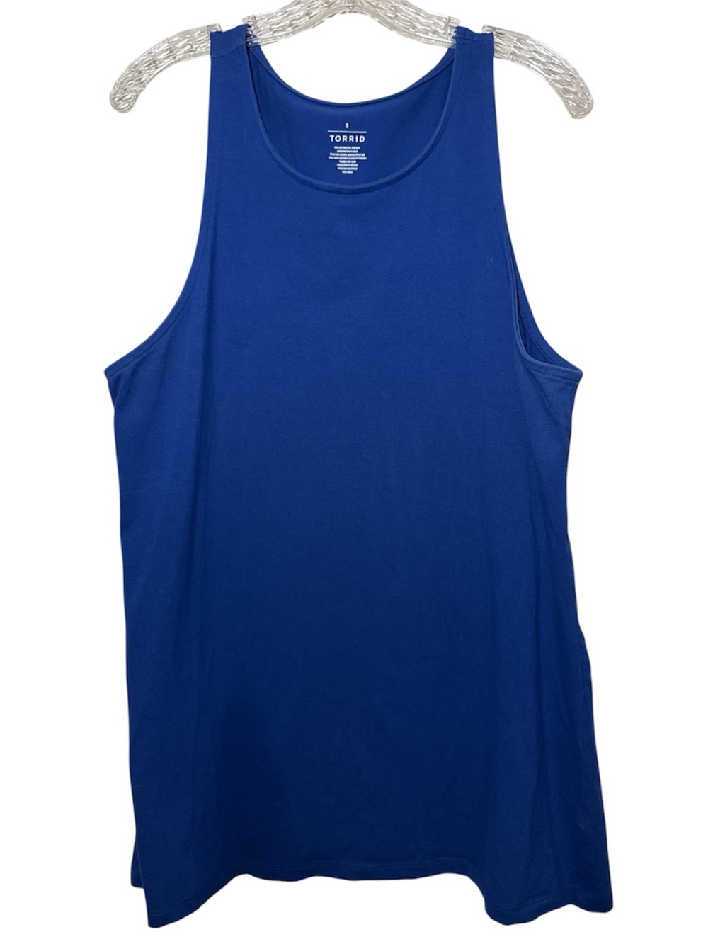 Pre-Loved Torrid Deep Blue high neck Tank Size: 3